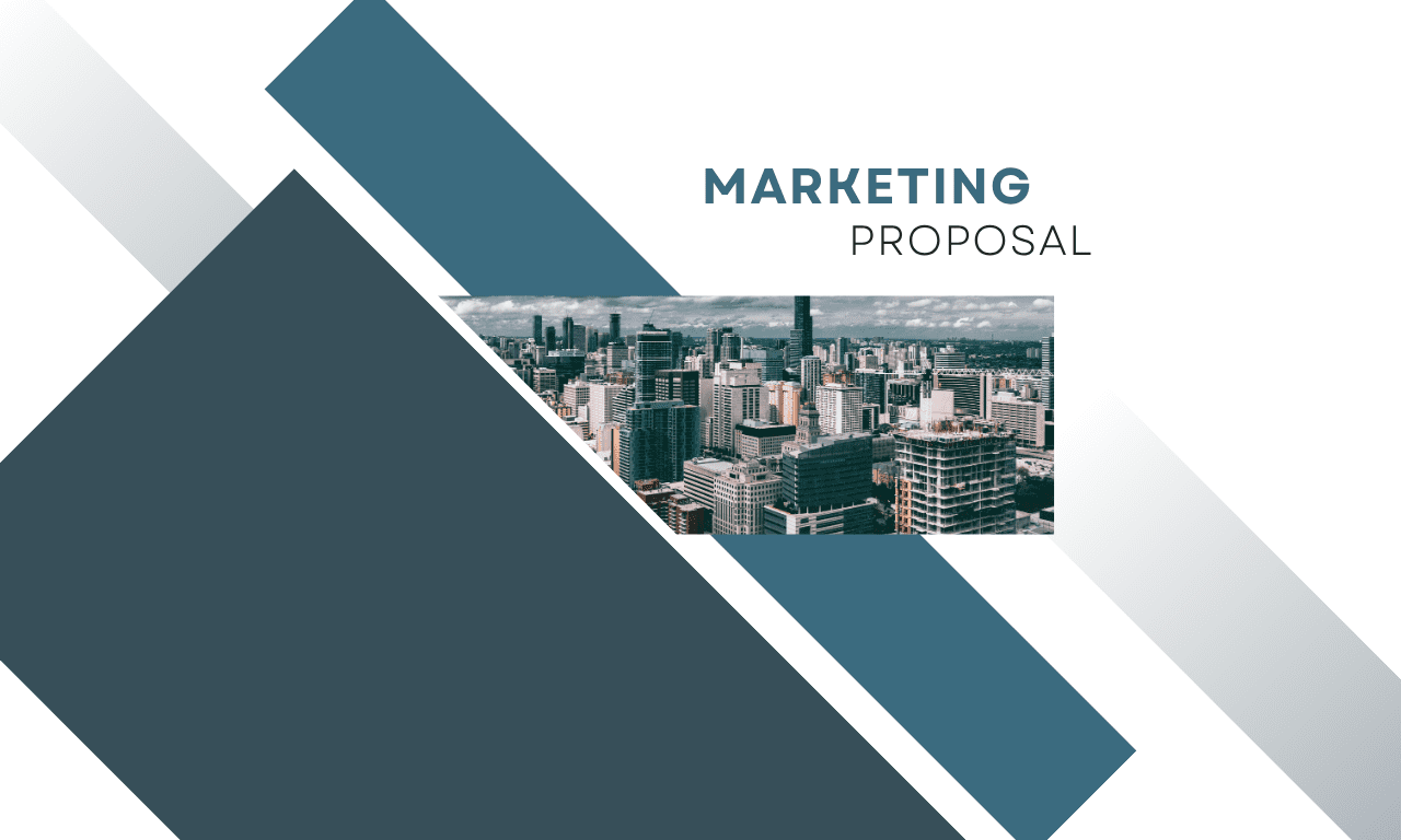 Geometric Marketing Proposal Cover Page (1280 x 768 px)