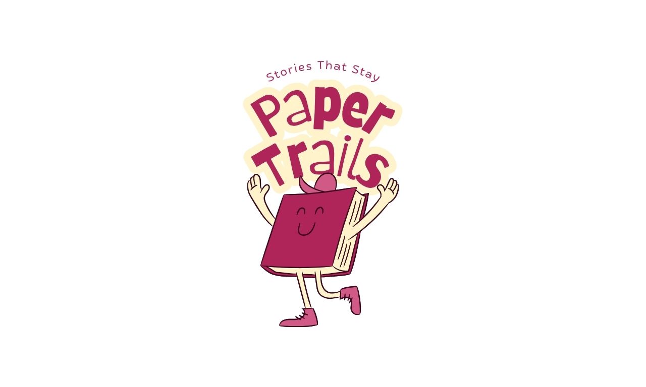 Purple Illustration Book Shop Logo (1280 x 768 px)