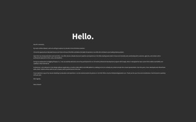 Black Charcoal Modern Minimalist Cover Letter (1280 x 768 px)