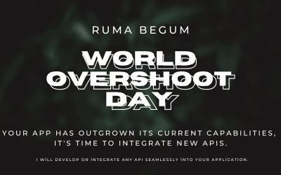 Black Dark World Overshoot Day Twitter Post
