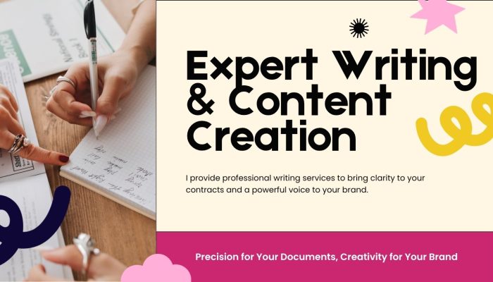 Black Pink and Yellow Modern Creative Writing Workshop Presentation