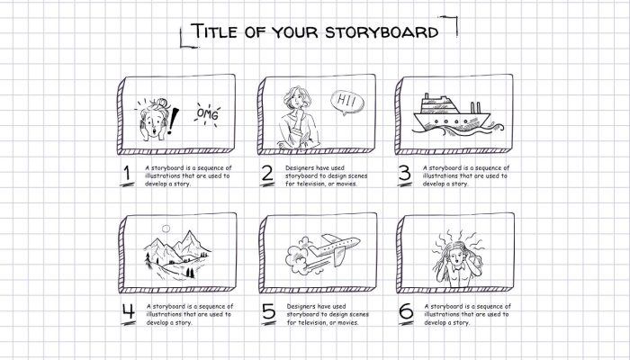 Black Simple Pencil Sketch Storyboard (1280 x 768 px)