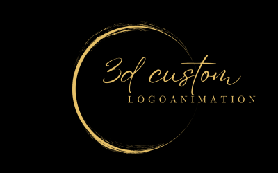 Black and Gold Classy Minimalist Circular Name Logo