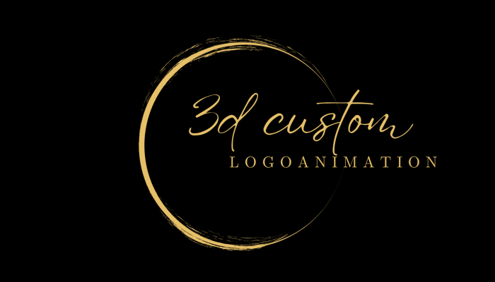 Black and Gold Classy Minimalist Circular Name Logo