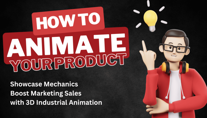 Black and Red 3D Animation How To YouTube Thumbnail