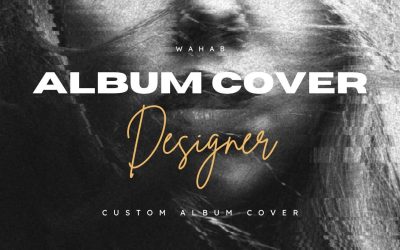 Black and White Creative Music Album Cover
