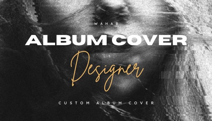 Black and White Creative Music Album Cover