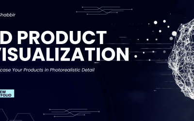 Black and White Futuristic Technology Banner Landscape