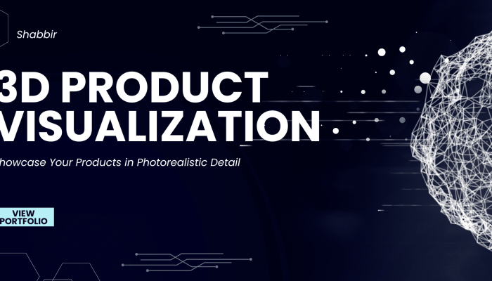 Black and White Futuristic Technology Banner Landscape