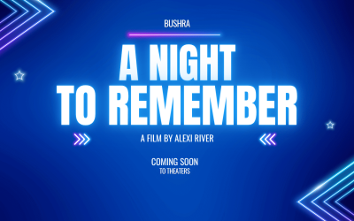 Blue Glow Neon Night Party Flyer