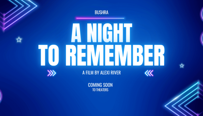 Blue Glow Neon Night Party Flyer