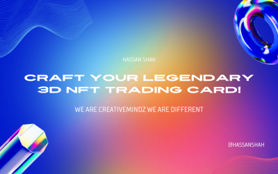 Blue Gradient with 3D Fluid Shape NFT Twitter Header