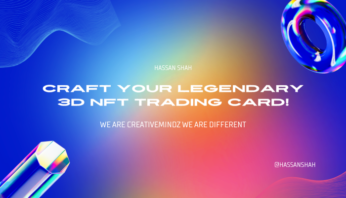 Blue Gradient with 3D Fluid Shape NFT Twitter Header