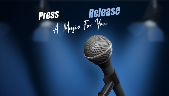 Blue Modern Music Press Release A4 Document (1280 x 768 px)