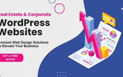Blue and Pink Playful Illustrative Business Digital Marketing Facebook Ad