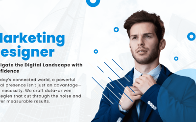 Blue and White Modern Digital Marketing Banner Template