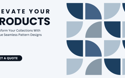 Blue and White Modern Simple Goemetric Pattern Business Banner