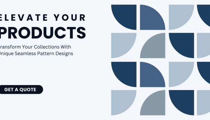 Blue and White Modern Simple Goemetric Pattern Business Banner