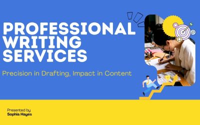 Blue and Yellow Geometric Creative Writing Workshop Presentation