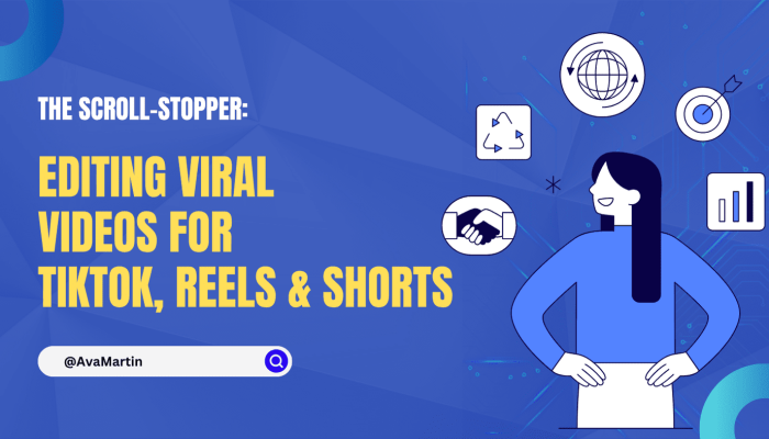 Blue and Yellow Minimalist Modern Social Media Marketing Blog Banner