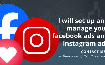Blue minimalist digital marketing banner (Facebook Cover)
