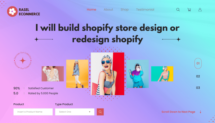 Clean Red Aesthetic Fashion Store Website Desktop Prototype (1)