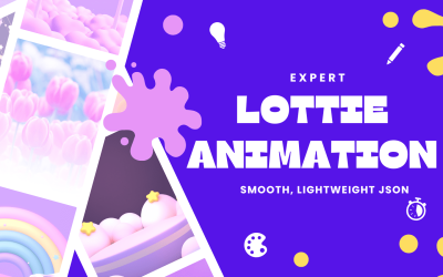 Colorful Creative Minimalist Animation Studio Youtube Banner