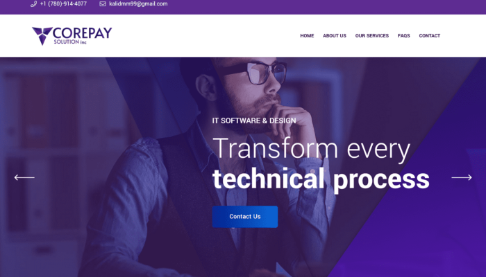 Corepay Website