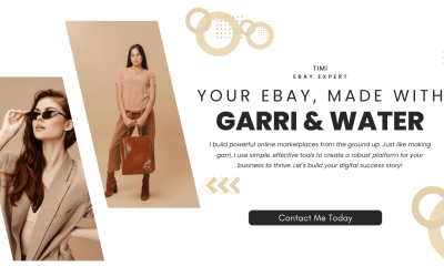 Cream and Grey Modern Fashion Store Banner