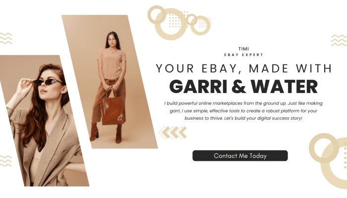 Cream and Grey Modern Fashion Store Banner