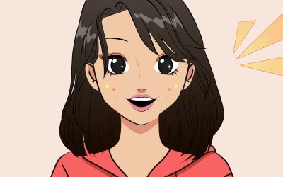 Cute Cartoon Anime Manga Illustrated Girl Avatar