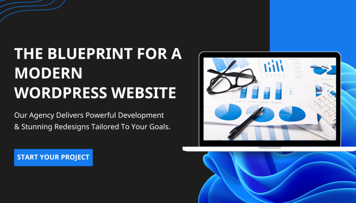 Dark & Blue Wavy Clean Digital Marketing Facebook Ad