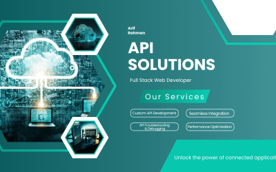 Green White Modern Cloud Computing Services Poster