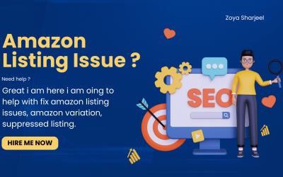 Navy And Yellow Modern SEO Marketing Expert Facebook Cover