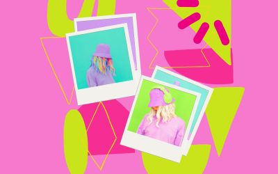 Neon Green and Hot Pink Vibrant Maximalist Instagram Square Photo Frame Post (1280 x 768 px)