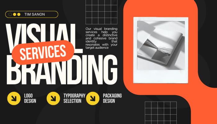 Orange White and Black Dynamic Visual Branding Facebook Ad (1280 x 780 px)