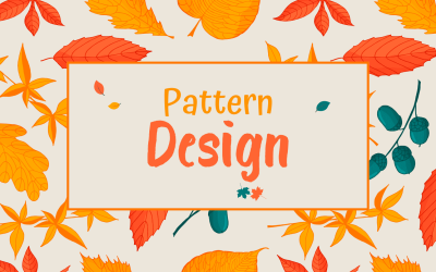 Pastel Aesthetic Pattern Hello Autumn Banner