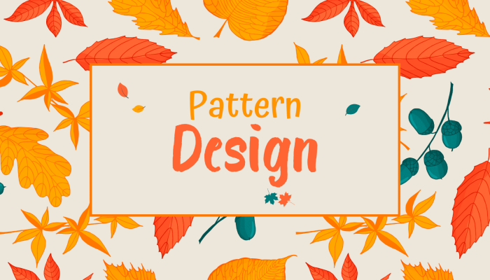 Pastel Aesthetic Pattern Hello Autumn Banner