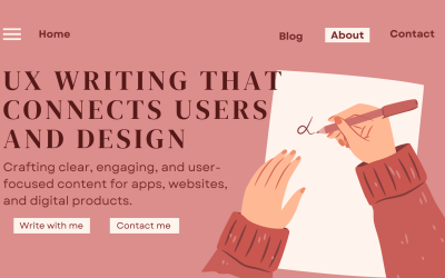 Pink Simple Illustrated Creative Writing Blog Banner (1)
