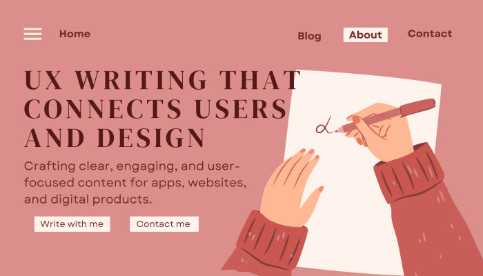 Pink Simple Illustrated Creative Writing Blog Banner (1)