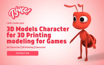 Pink and Red 3D Model Course Instagram Post (1280 x 780 px)