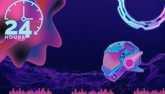 Purple And Pink Neon 24 Open Hours Instagram Post (1280 x 768 px)