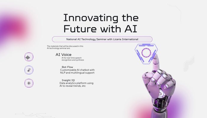 Purple Gradient Artificial Intelligence Seminar Instagram Post (1280 x 768 px)
