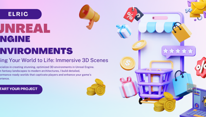 Purple Modern 3D Illustrative Digital Marketing Webinar Banner