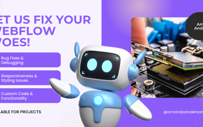 Purple White Modern Fix Your Computer Banner