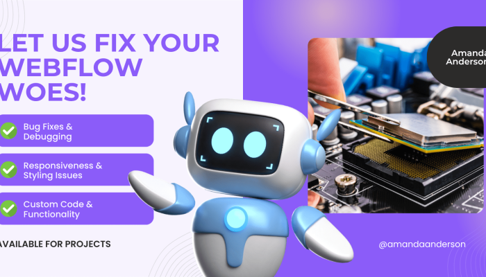 Purple White Modern Fix Your Computer Banner