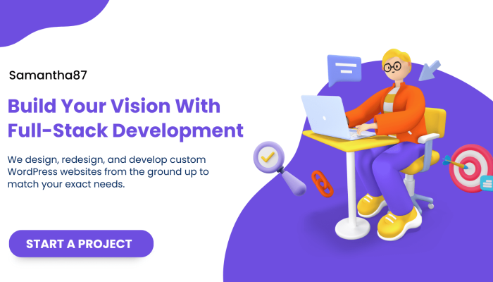 Purple and White Modern SEO Development Facebook Ad