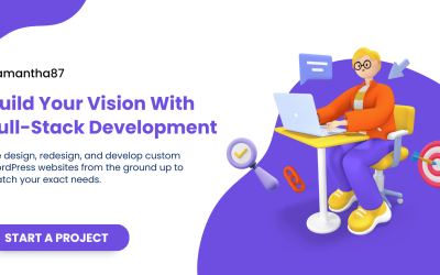 Purple and White Modern SEO Development Facebook Ad
