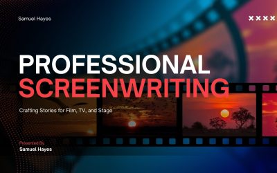 Red and Blue Modern Film Production Presentation