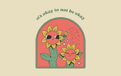 Retro Sunflower Motivating (BA) Square Sticker (1280 x 768 px)
